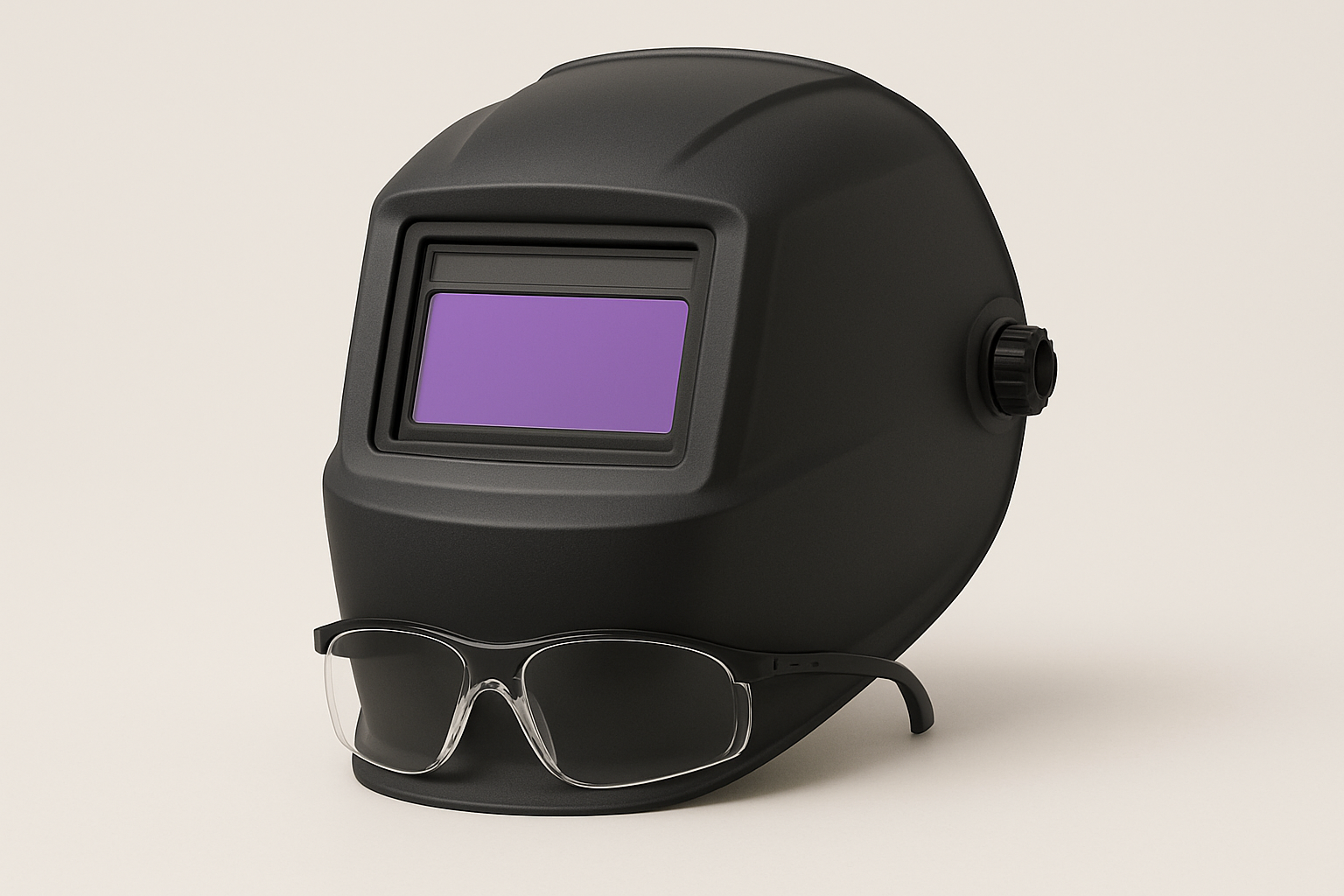 Welding helmet safety gear