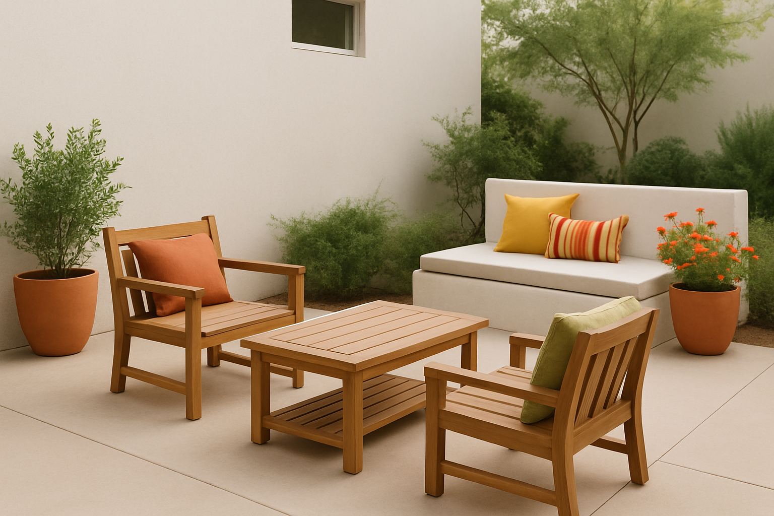 Stylish durable outdoor seating