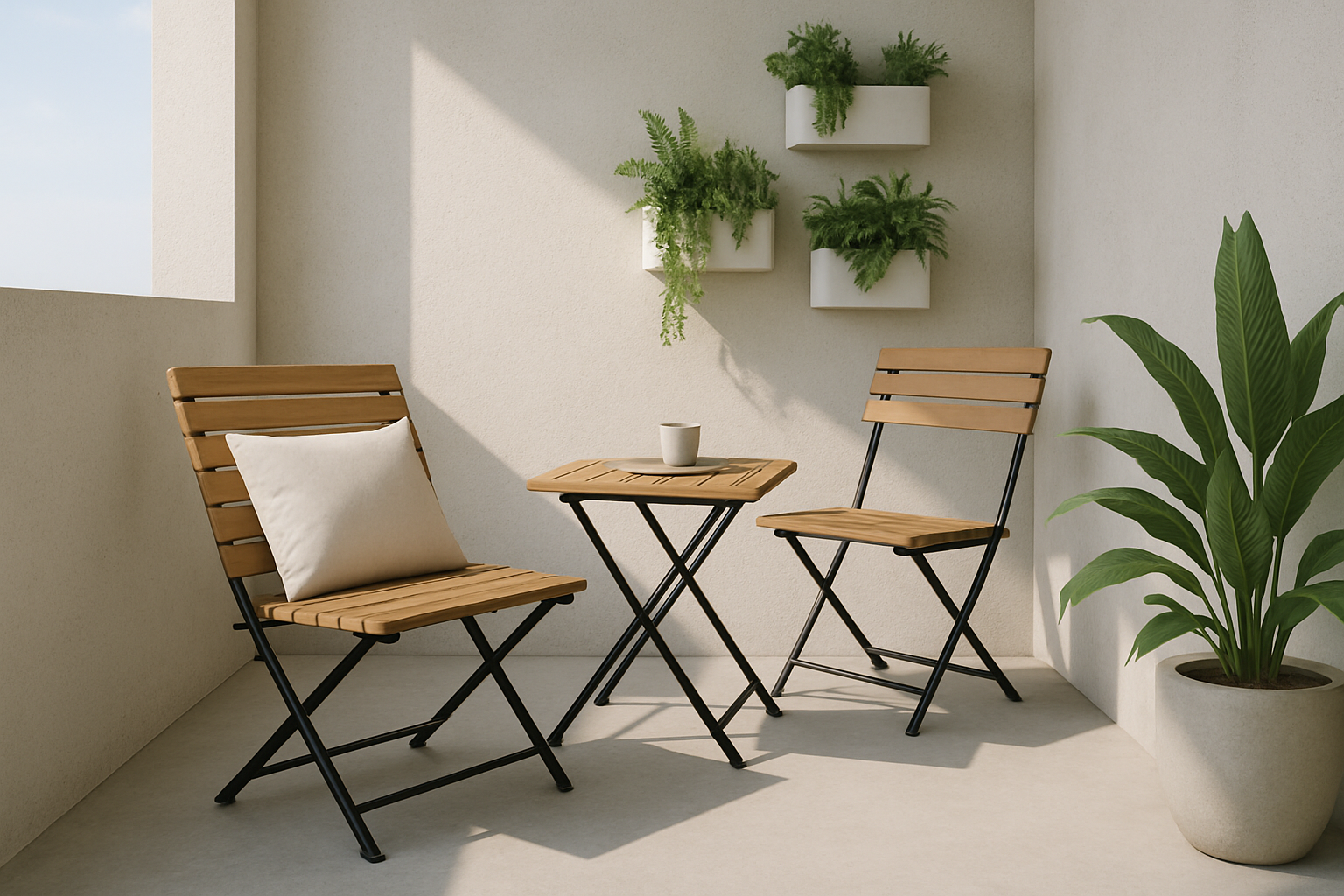 Compact outdoor lounge